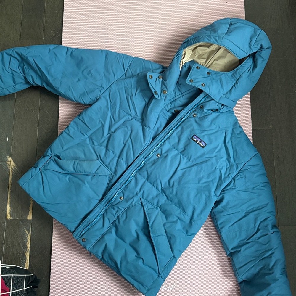 Patagonia Teal Jacket with Logo